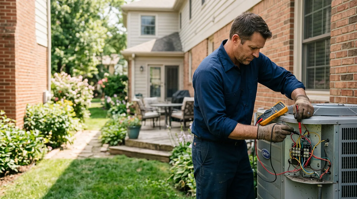 HVAC technician working near Vendor, AR